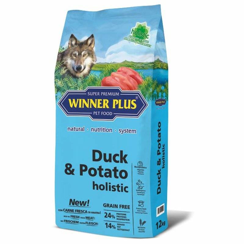 Winner Plus Holistic Ente & Kartoffel Sparpaket 2 x 12 kg (5,60 € pro 1 kg) von Winner Plus
