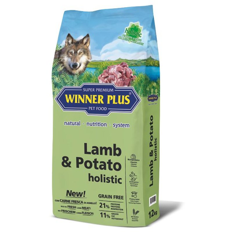 Winner Plus Holistic Lamm & Kartoffel - 12 kg (6,25 € pro 1 kg) von Winner Plus