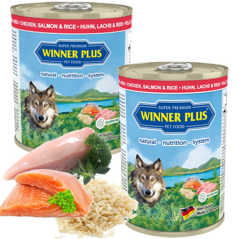 Winner Plus Huhn & Lachs mit Reis - 400 g (6,72 € pro 1 kg) von Winner Plus