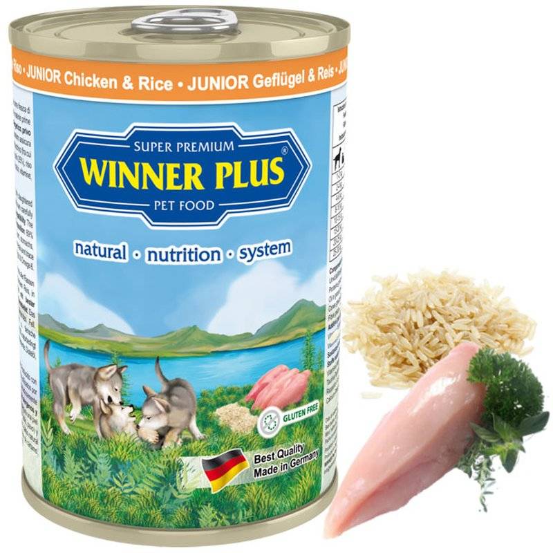 Winner Plus JUNIOR mit Gefl�gel & Reis - 400 g (6,72 € pro 1 kg) von Winner Plus