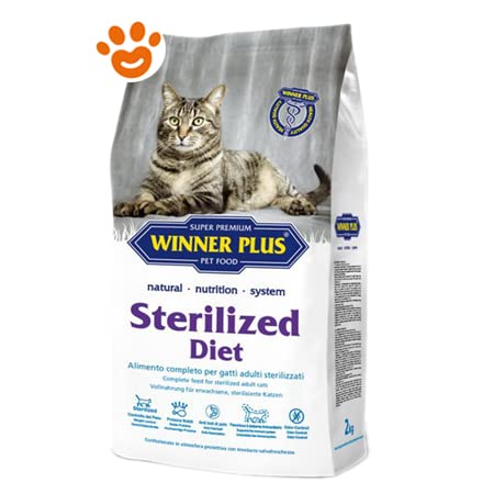 Winner Plus Katze, 2 kg, Sterilized Trockenfutter für Katzen + gratis Spielmaus von Winner Plus