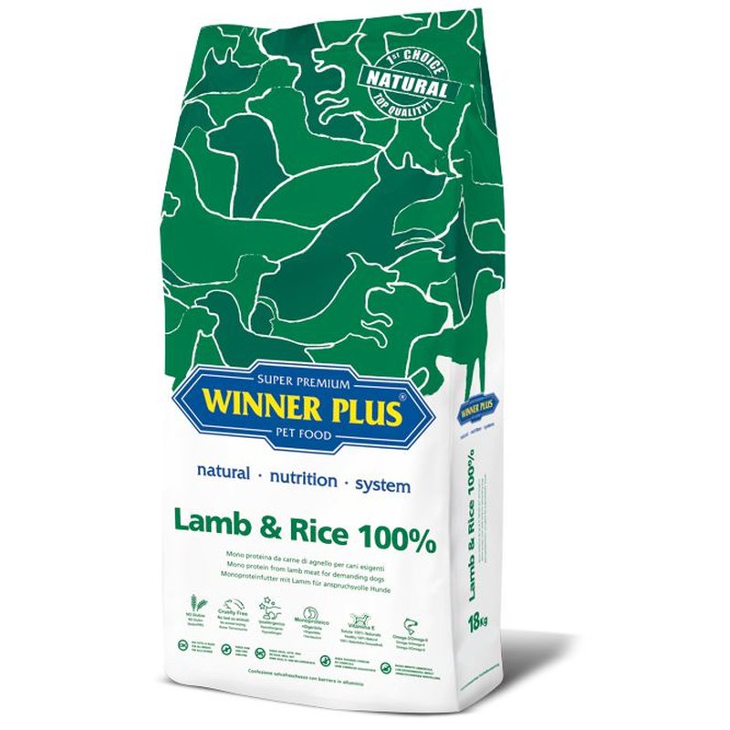 Winner Plus Lamb 100% & Rice - 18 kg (4,56 € pro 1 kg) von Winner Plus