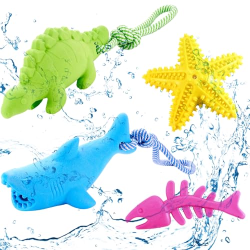WinnerWhy Schwimmendes Hundespielzeug für kleine Hunde, Wasserschwimmspielzeug, Kauspielzeug für die Zahnreinigung, interaktives Kauspielzeug für kleine Hunde, 4 Stück WinnerWhy Schwimmendes Hundespielzeug für kleine Hunde, Wasserschwimmspielzeug, Kauspielzeug für die Zahnreinigung, interaktives Kauspielzeug für kleine Hunde, 4 Stück von WinnerWhy