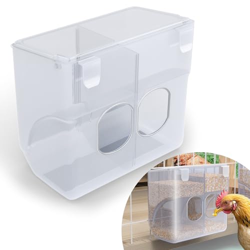 Wintcomfort Automatischer Hühner-Futterspender, verhindert Überfütterung, hält max. 2 kg, große Schwerkraftfütterung, automatischer Geflügel-Futterspender, regenfestes Hühnerstall-Zubehör, passend für Wintcomfort Automatischer Hühner-Futterspender, verhindert Überfütterung, hält max. 2 kg, große Schwerkraftfütterung, automatischer Geflügel-Futterspender, regenfestes Hühnerstall-Zubehör, passend für von Wintcomfort