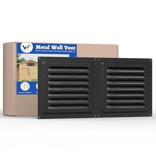 Wintcomfort Hühnerstall Metall Wand Entlüftung 15,2 cm x 30,5 cm Metall Schuppen Entlüftung mit eingebautem Bildschirm für Anti-Debris, Louver Vent Gitter für Hühnerstall, Hühnerstall, Geflügelkäfig, Wintcomfort Hühnerstall Metall Wand Entlüftung 15,2 cm x 30,5 cm Metall Schuppen Entlüftung mit eingebautem Bildschirm für Anti-Debris, Louver Vent Gitter für Hühnerstall, Hühnerstall, Geflügelkäfig, von Wintcomfort