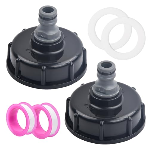 Wisebom 2 Stück IBC Tankdeckel,IBC Adapter Kappe,S60x6 bis 4,1/2" Innengewinde,Flüssigkeitsspeicher Deckel Adapter,Tankanschluss Kunststoffverschlussdeckel Innengewinde Anschluss Zubehör Für Tank Wisebom 2 Stück IBC Tankdeckel,IBC Adapter Kappe,S60x6 bis 4,1/2" Innengewinde,Flüssigkeitsspeicher Deckel Adapter,Tankanschluss Kunststoffverschlussdeckel Innengewinde Anschluss Zubehör Für Tank von Wisebom