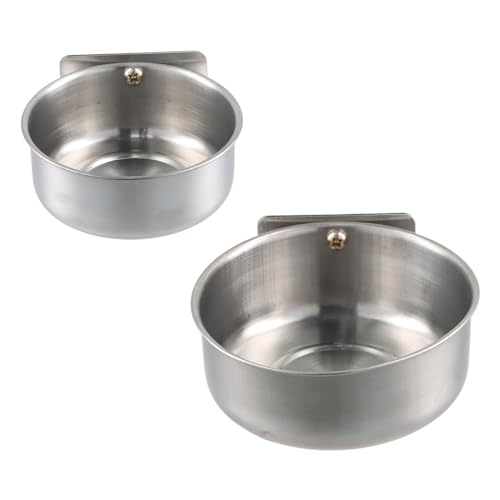 Wisebom 2 Stück Vogel Fütterung Näpfe, Edelstahl Papageien Fütterungsbecher Tierkäfig Wasser Futternapf Edelstahlnapf mit Halter Tierkäfig Wasser Futternapf für Vögel Papageien Wisebom 2 Stück Vogel Fütterung Näpfe, Edelstahl Papageien Fütterungsbecher Tierkäfig Wasser Futternapf Edelstahlnapf mit Halter Tierkäfig Wasser Futternapf für Vögel Papageien von Wisebom
