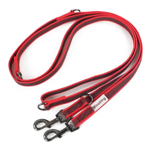 Wisedog 3m Rot doppelendige gummierte Hundeleine Leichtgewichtige Hands Free Leine für Hund rutschfeste Hands Free Hundeleine Fit für Spaziergänge Laufen Camping Wisedog 3m Rot doppelendige gummierte Hundeleine Leichtgewichtige Hands Free Leine für Hund rutschfeste Hands Free Hundeleine Fit für Spaziergänge Laufen Camping von Wisedog