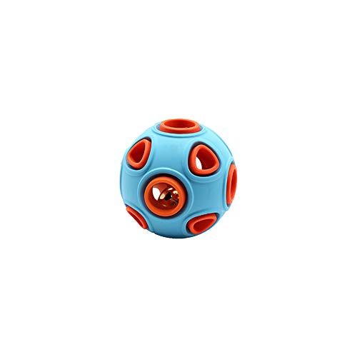 WishLotus Hundespielzeug, interaktives Spielzeug mit Ringglocke und Quietschspielzeug für Hunde, Gummibälle, Hüpfball, Puzzle-Ball zur Erhöhung der IQ-Suche und zum Fangen von WishLotus