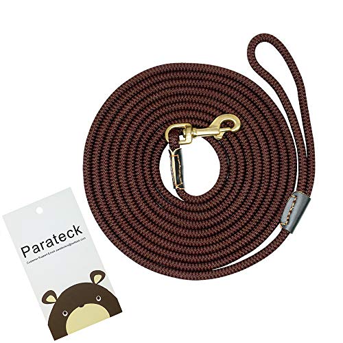 Schleppleine für Große Hunde 10M 20M 5M Hundeleine Trainingsleine Hund Runde Gummierte Griff rutschfeste und Robuste Trainingsleine Karabiner aus Messing (10m, Kaffee)… B07M7NFVYY Schleppleine für Große Hunde 10M 20M 5M Hundeleine Trainingsleine Hund Runde Gummierte Griff rutschfeste und Robuste Trainingsleine Karabiner aus Messing (10m, Kaffee)… B07M7NFVYY von Parateck