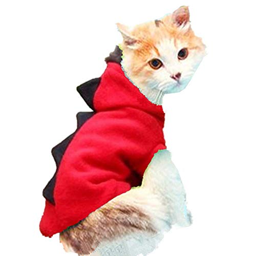 Wishdeal Katzen-Kostüm für Hunde und Katzen, mit Kapuze von Wishdeal