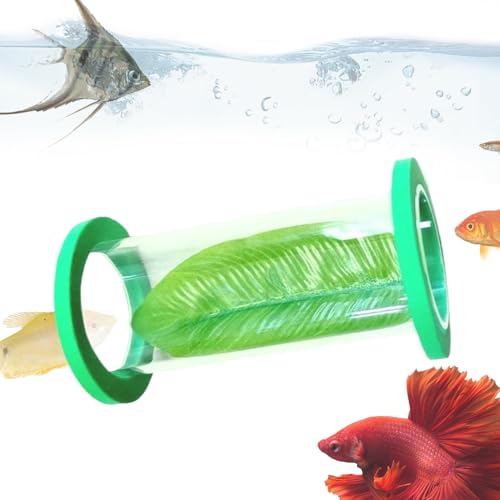 Betta-Höhle, Betta-Lebensraum mit Blatt, schwimmender Acryl-Tunnel für kleine Fische Garnelen Guppy Anreicherung Versteckübung Ruhesimulation Betta-Höhle, Betta-Lebensraum mit Blatt, schwimmender Acryl-Tunnel für kleine Fische Garnelen Guppy Anreicherung Versteckübung Ruhesimulation von Wisylizv