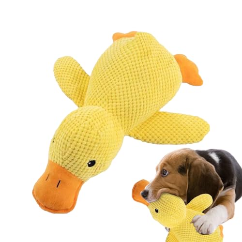Enten-Spielzeug für Hunde, Enten-Plüschtier mit Chiffle für Welpen, Beißspielzeug, interaktives Spiel, lustiger Begleiter für die Befriedigung des Beißinstinkts Enten-Spielzeug für Hunde, Enten-Plüschtier mit Chiffle für Welpen, Beißspielzeug, interaktives Spiel, lustiger Begleiter für die Befriedigung des Beißinstinkts von Wisylizv