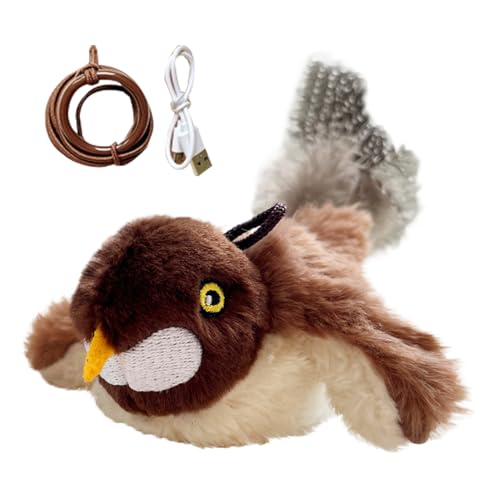 Flatternder Vogel Katzenspielzeug - Automatisches Spielzeug für Katzen mit Berührungsaktivierung - Interaktives Plüschspielzeug Zur Stimulation Mit Jagdspielen Für Wohnungskatzen Gegen Langeweile Flatternder Vogel Katzenspielzeug - Automatisches Spielzeug für Katzen mit Berührungsaktivierung - Interaktives Plüschspielzeug Zur Stimulation Mit Jagdspielen Für Wohnungskatzen Gegen Langeweile von Wisylizv