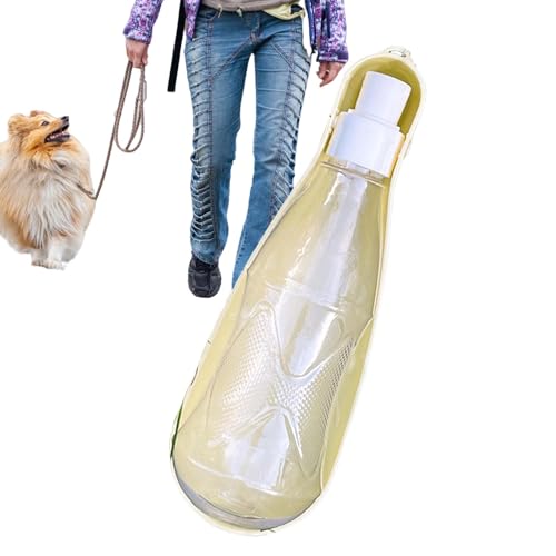 Hunde-Reisewasserflasche, Haustier-Wassertrinkflasche | 450 ml Reisespender für Hunde zum Spazierengehen - Auslaufsicherer Haustier-Trinkbecher für Spaziergänge im Freien, zum Wandern beim Camping von Wisylizv