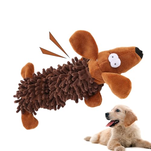 Hundequietschende Spielzeug - Gefüllte Plüschhundspielzeug | Hartes Plüschkauen -Spielzeug Für Zähneschleifen Und Reinigung | Langlebiger Haustierkauenspielzeug Mit Squeaker Für Hunde | Interaktives S Hundequietschende Spielzeug - Gefüllte Plüschhundspielzeug | Hartes Plüschkauen -Spielzeug Für Zähneschleifen Und Reinigung | Langlebiger Haustierkauenspielzeug Mit Squeaker Für Hunde | Interaktives S von Wisylizv