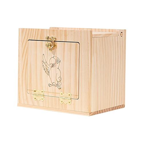 Vogel-Nistkasten - Acryl Transparent Holzhaus Nistkasten für Wellensittiche Lovebirds | Vogelnest Nistkasten | Papageienzucht Paarungsbox für Wellensittiche von Wisylizv