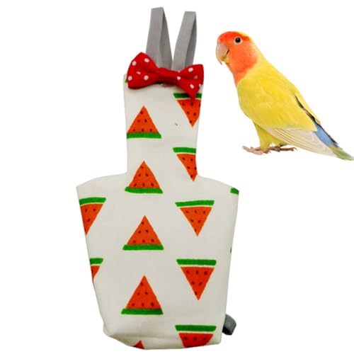Vogelwindeln, 7 cm, verstellbare Papageienwindel, Polyester, leichte Vogelkleidung, Vogelkotbeutel, Urin-Lätzchen für Nymphensittiche, Sittiche, Wellensittiche und Aras von Wisylizv