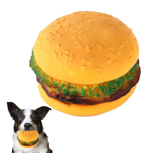 Wisylizv Cheeseburger Hundespielzeug - Zahnreinigung, Kau- und Quietschspielzeug | Quietschendes weiches und niedliches Hamburger-Haustierspielzeug für Katzen und Haustiere Wisylizv Cheeseburger Hundespielzeug - Zahnreinigung, Kau- und Quietschspielzeug | Quietschendes weiches und niedliches Hamburger-Haustierspielzeug für Katzen und Haustiere von Wisylizv