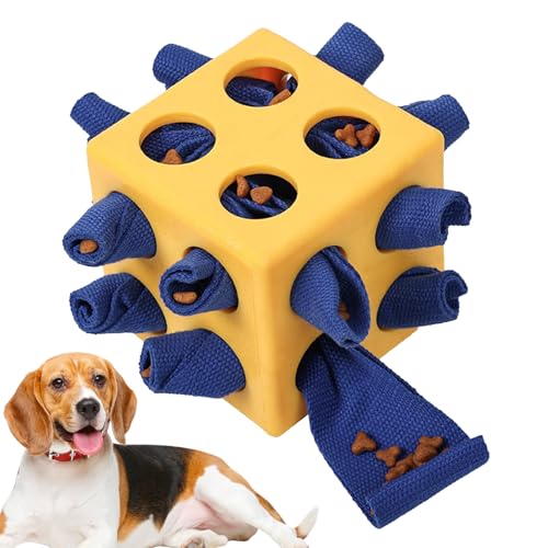 Wisylizv Hund Denkspiel Futterball | Welpen Leckerli Spender Futterball Hund Denkspielzeug | Geistige Förderung Welpen Beschäftigung Kauspiel für Alle Rassen von Wisylizv