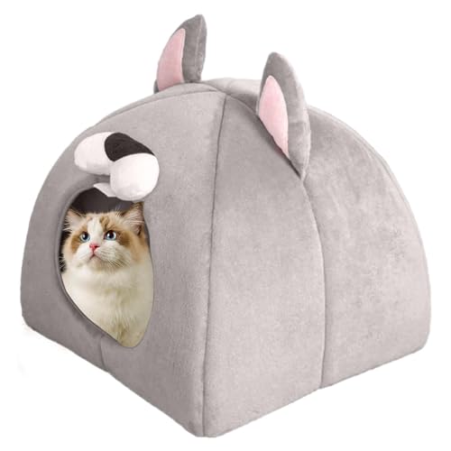 Wisylizv Katzenhöhlenbett – geschlossenes Katzenbett, niedliches Katzenzelt, weiches Kätzchenbett, Katzenzelt, Katzenversteck für Katzen, kleine Hunde, Winter, Zuhause, drinnen Wisylizv Katzenhöhlenbett – geschlossenes Katzenbett, niedliches Katzenzelt, weiches Kätzchenbett, Katzenzelt, Katzenversteck für Katzen, kleine Hunde, Winter, Zuhause, drinnen von Wisylizv