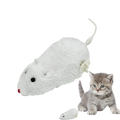 Wisylizv Katzenmäuse Spielzeug – Aufziehbare Indoor-Katzen-Plüsch-Maus Jagdspielzeug | Minis springende Ratten Plüschmäuse | Uhrwerk Maus Laufspielzeug | Realistisches Maus-Rennspielzeug für Kätzchen Wisylizv Katzenmäuse Spielzeug – Aufziehbare Indoor-Katzen-Plüsch-Maus Jagdspielzeug | Minis springende Ratten Plüschmäuse | Uhrwerk Maus Laufspielzeug | Realistisches Maus-Rennspielzeug für Kätzchen von Wisylizv