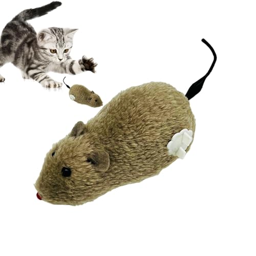 Wisylizv Katzenmäuse Spielzeug – Aufziehbare Indoor-Katzen-Plüsch-Maus Jagdspielzeug | Minis springende Ratten Plüschmäuse | Uhrwerk Maus Laufspielzeug | Realistisches Maus-Rennspielzeug für Kätzchen Wisylizv Katzenmäuse Spielzeug – Aufziehbare Indoor-Katzen-Plüsch-Maus Jagdspielzeug | Minis springende Ratten Plüschmäuse | Uhrwerk Maus Laufspielzeug | Realistisches Maus-Rennspielzeug für Kätzchen von Wisylizv