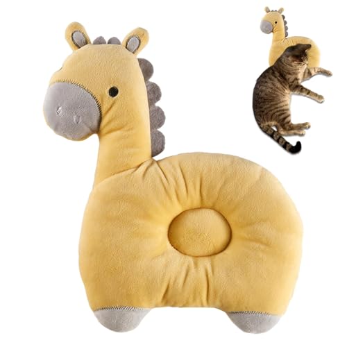 Wisylizv Weiches Beruhigungskissen für Haustiere, Cartoon-Tierform, Katzen-Reisespielzeug, Katzen-Nackenkissen, beruhigende Produkte, Katzenreisezubehör, atmungsaktiv für Hund und Katze Wisylizv Weiches Beruhigungskissen für Haustiere, Cartoon-Tierform, Katzen-Reisespielzeug, Katzen-Nackenkissen, beruhigende Produkte, Katzenreisezubehör, atmungsaktiv für Hund und Katze von Wisylizv