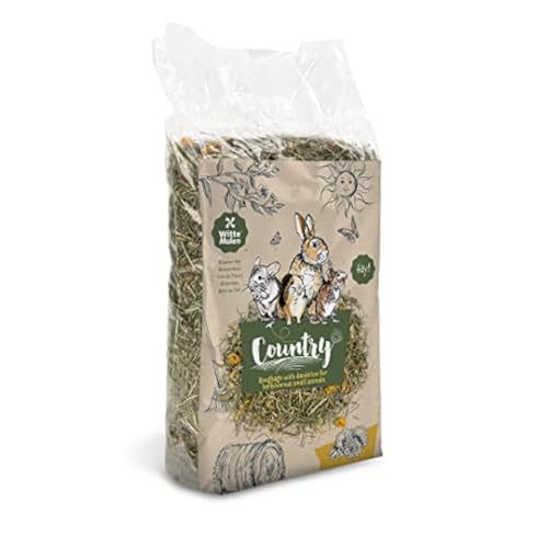 Witte Molen, Country Blumenheu Löwenzahn, 500 g, 3-lagig, reich gefüllt, gebacken, EIN leckerer Leckerbissen für alle Nagetiere von Witte Molen