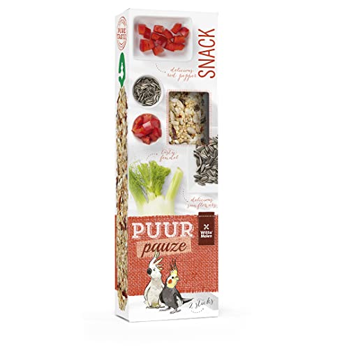 Witte Molen, Puur Pauze Sticks GR Perr Fenchel & Pfeffer, 140 g, 3 x gebacken (2 Stück), köstliche und gesunde Aktivität, ohne Konservierungsstoffe, Farbstoffe oder künstliche Aromen von Witte Molen
