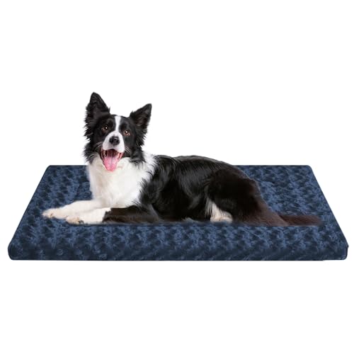 Hundebettmatte (Dunkelblau, L (91,4 cm L x 61 cm B x 3,8 cm T)) von Wittop