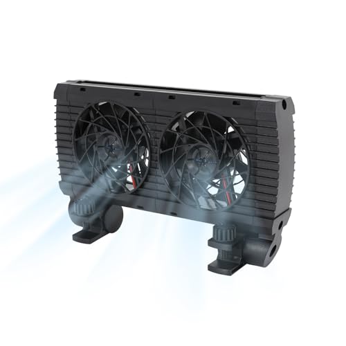 Wiyuer Kühlventilator 2 Lüfter Aquarium Kühlventilator 4.3W Fischtank Kühlventilator System für Fischtanks PC Computer 2-5℃/35.6-41℉ Wiyuer Kühlventilator 2 Lüfter Aquarium Kühlventilator 4.3W Fischtank Kühlventilator System für Fischtanks PC Computer 2-5℃/35.6-41℉ von Wiyuer
