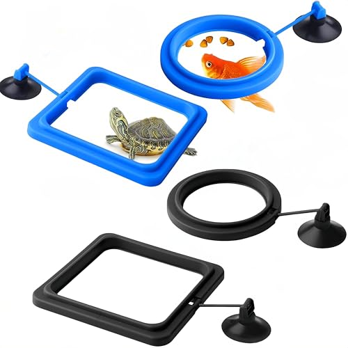 4 Stück quadratischer Futterring, Schwimmring für Aquarien, mit Saugnapf, Futterspender für Fische, Zubehör für Lebensmitteltanks, geeignet für Rotfische und andere kleinere Fische 4 Stück quadratischer Futterring, Schwimmring für Aquarien, mit Saugnapf, Futterspender für Fische, Zubehör für Lebensmitteltanks, geeignet für Rotfische und andere kleinere Fische von WizeFolk