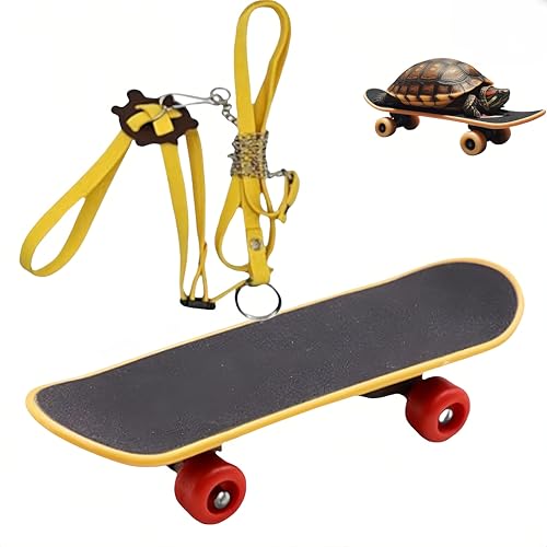 WizeFolk Skateboard für Schildkröten/Reptilien - Gelb, Spaßig, Tiergeschirr, Reptilien-spezifisches Design WizeFolk Skateboard für Schildkröten/Reptilien - Gelb, Spaßig, Tiergeschirr, Reptilien-spezifisches Design von WizeFolk
