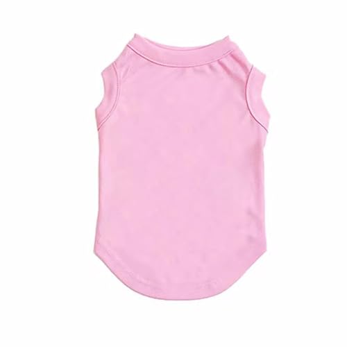Wizoowip Einfarbiges Haustier-Oberteil, Sommer-Haustierkleidung, Haustierweste, modisches Hunde-Sweatshirt, ärmelloses Design, Bequeme Welpen-T-Shirt-Kleidung, Heimtierbedarf Rosa M Wizoowip Einfarbiges Haustier-Oberteil, Sommer-Haustierkleidung, Haustierweste, modisches Hunde-Sweatshirt, ärmelloses Design, Bequeme Welpen-T-Shirt-Kleidung, Heimtierbedarf Rosa M von Wizoowip