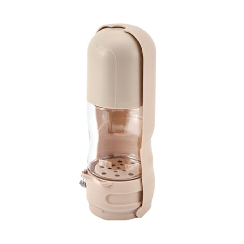 Wizoowip Tragbarer Haustierbecher für Hunde, Wasserflasche mit Filter, 350 ml, Faltbare Snackbox für Hunde, ungiftig, Faltbarer Getränkespender mit Anti-Tropf-Funktion für den Außenbereich Khaki Wizoowip Tragbarer Haustierbecher für Hunde, Wasserflasche mit Filter, 350 ml, Faltbare Snackbox für Hunde, ungiftig, Faltbarer Getränkespender mit Anti-Tropf-Funktion für den Außenbereich Khaki von Wizoowip