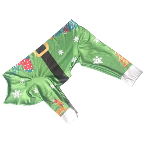Wjsdsg Weihnachtsmantel Für Kleine Große Hunde Weihnachtskostüm Für Hunde Lustige Schneeflocke Vierbeinige Pullover Kleidung von Wjsdsg