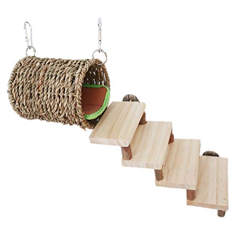 2pcs Schöne Haustier Hängematte Tunnel Bett Leiter Gras Gewebtes Hängen Schlafend Kaut Spielzeug Für Hamster Eichhörnchen Chinchilla 2pcs Schöne Haustier Hängematte Tunnel Bett Leiter Gras Gewebtes Hängen Schlafend Kaut Spielzeug Für Hamster Eichhörnchen Chinchilla von Wkldjf