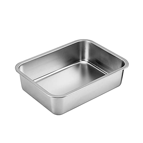 Wkldjf Hochwertiger Edelstahl Langable Pfanne Für Katzenkätzchen Kaninchen Frettchen Leicht Zu Reinigen Rostof Für Innenräume von Wkldjf