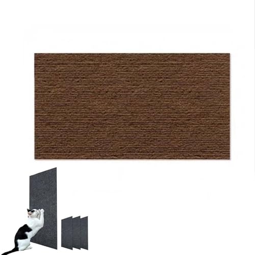 DIY Kletterkatzenkratzer Kletterkatzenkratzer Zuschneidbarer Selbstklebender Teppich Katzenmattenunterlage Teppich Katzenkratzer Möbelschutz Katzenwand Klettern Klebetuch (Color : Brown, Size : 30x1 von WlP