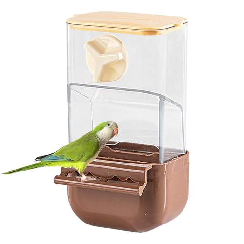 Wlikmjg Automatischer Papageienfutterautomat, automatische Vogelfutterstation | Futterspender für Wellensittiche – Vogel-Futterspender zum Trennen von Umschlägen gegen Spil von Wlikmjg