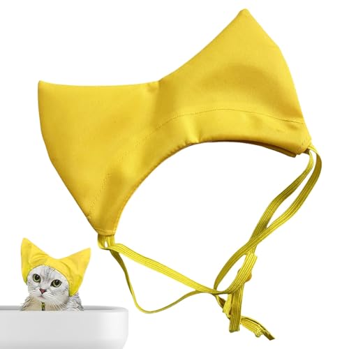Wlikmjg Badekappe für Hunde, Duschkappe für Hunde, Ohrenschützer für Katzen, verstellbare Katzendusche | Ohrenschutz aus Oxford-Stoff, wasserdichter Kopfschutz, Zubehör von Wlikmjg