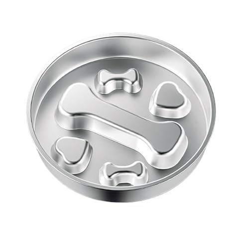 Wlikmjg Hund Slow Feeder,Futternapf Zur Verlangsamung Der Futteraufnahme - Edelstahl Anti-Schling Napf Mit Blähungsprävention Für Schnellfresser Haustierzubehör Wlikmjg Hund Slow Feeder,Futternapf Zur Verlangsamung Der Futteraufnahme - Edelstahl Anti-Schling Napf Mit Blähungsprävention Für Schnellfresser Haustierzubehör von Wlikmjg
