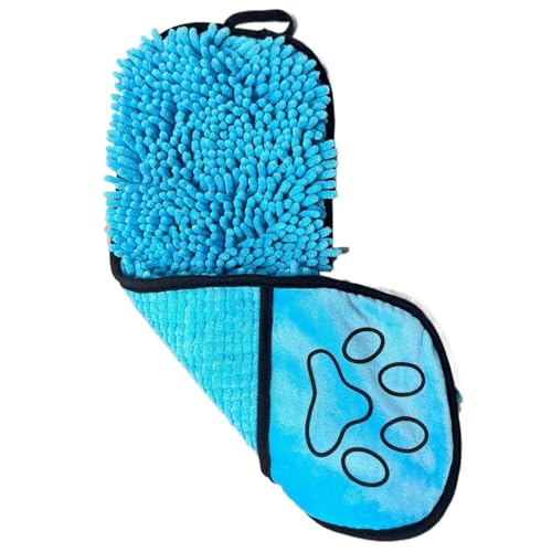 Wlikmjg Hundebadetuch, Mikrofaser -Pflegewerkzeuge | Absorptionshundtuch - 21 x 7 Zoll schnell trocknendem Welpen Waschen von Stoff für mittlere Welpen Haustiere Dusche von Wlikmjg