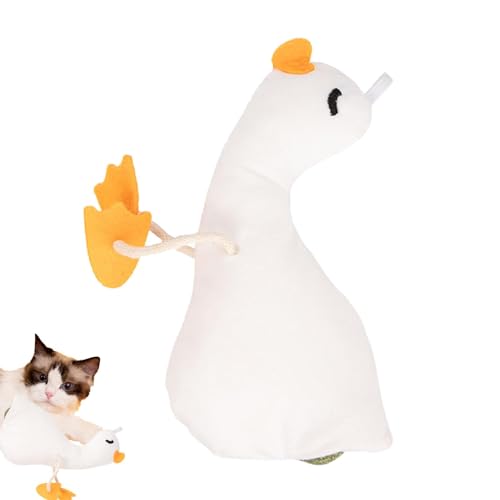 Wlikmjg Katzenspielzeug mit Katzenminze, Katzenspielzeug mit Katzenminze | Kauspielzeug für Katzen mit Katzenminze-Ball - Eierlegende Ente, unterhaltsames Kätzchenspielzeug, Katzenbeißspielzeug für Wlikmjg Katzenspielzeug mit Katzenminze, Katzenspielzeug mit Katzenminze | Kauspielzeug für Katzen mit Katzenminze-Ball - Eierlegende Ente, unterhaltsames Kätzchenspielzeug, Katzenbeißspielzeug für von Wlikmjg