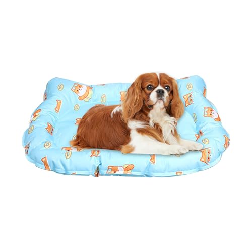 Wlikmjg Kühlende Haustiermatte, Kühlmatte für Hunde - Soft Ice Pad Kissen Katze Gel | Bissfestes Haustierzubehör, langlebiges Hunde-Kühlkissen für Käfig, Sofa, Boden, Auto Wlikmjg Kühlende Haustiermatte, Kühlmatte für Hunde - Soft Ice Pad Kissen Katze Gel | Bissfestes Haustierzubehör, langlebiges Hunde-Kühlkissen für Käfig, Sofa, Boden, Auto von Wlikmjg