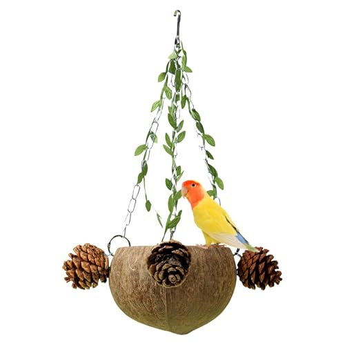 Wlikmjg Natürliches Vogelnest für Käfig, natürliches Vogelhaus,Hängendes Nymphensittich-Nest - Four Seasons Dekoratives Vogelkäfignest, hängendes Nymphensittichbett zum Ausruhen Wlikmjg Natürliches Vogelnest für Käfig, natürliches Vogelhaus,Hängendes Nymphensittich-Nest - Four Seasons Dekoratives Vogelkäfignest, hängendes Nymphensittichbett zum Ausruhen von Wlikmjg