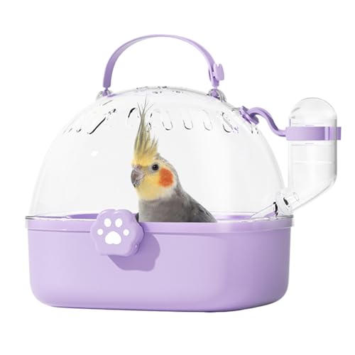 Wlikmjg Papageienträger, Vogel Reiseträger - Vogelkäfigboxzubehör | Tragbarer Kompaktträger mit Wasserflasche für Wilde kleine Sittiche im Freien von Wlikmjg