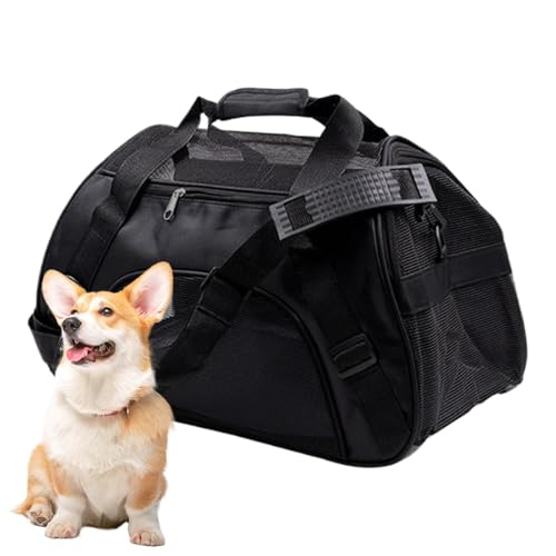 Wlikmjg Reisetasche für Haustiere, Tragetaschenhalter für Katzen | Faltbare Katzen-Reisetasche | Transporttasche mit weichen Seiten, atmungsaktiv, mit verstellbarem Schultergurt von Wlikmjg
