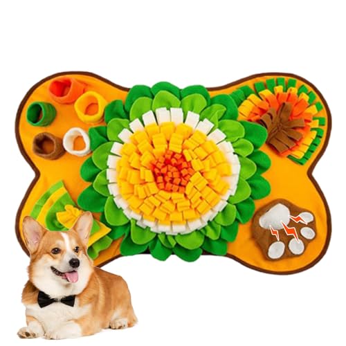 Wlikmjg Schnüffelmatte für Hunde, Nasenarbeitsmatte für Hunde - Hundepuzzlespielzeug,63,5 x 43,2 cm großes interaktives Puzzle für Katzen und Hunde, Welpen-Slow-Feeder-Pad, Haustier-Schnüffelmatte, Wlikmjg Schnüffelmatte für Hunde, Nasenarbeitsmatte für Hunde - Hundepuzzlespielzeug,63,5 x 43,2 cm großes interaktives Puzzle für Katzen und Hunde, Welpen-Slow-Feeder-Pad, Haustier-Schnüffelmatte, von Wlikmjg